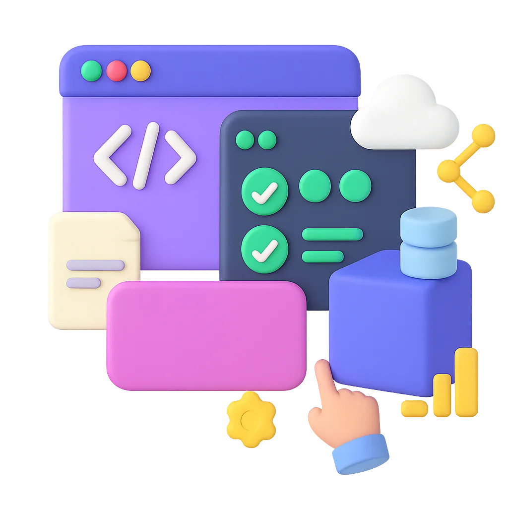 Full-stack engineering illustration