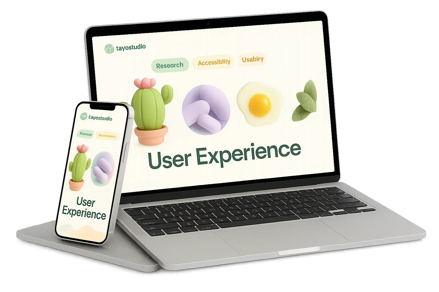 Human-centered product design illustration